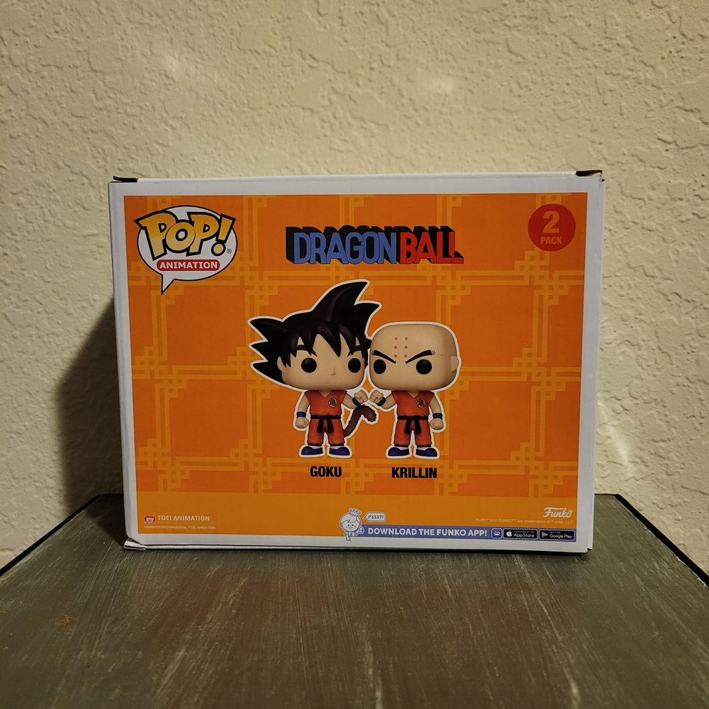 Funko Pop Animation Dragon Ball Z Goku And Krillin (HT Exclusive) 2 Pack - Picture 3 of 5